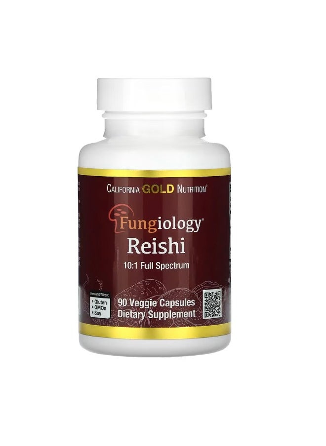 Reishi Ganoderma lucidum Full Spectrum Certified Organic 90 Veggie Capsules