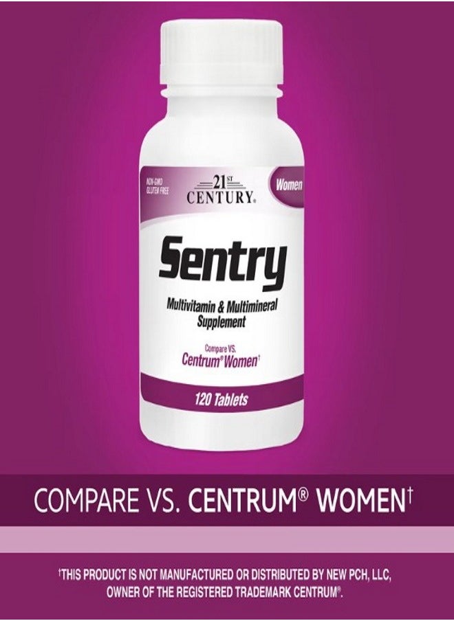 Sentry Women Multivitamin  Multimineral Supplement 120 Tablets