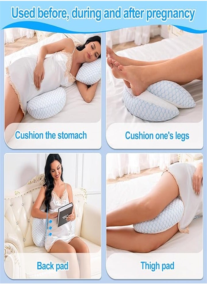 New ergonomic sleeping pregnancy pillow, protective U-shaped lumbar pillow pregnancy accessories, comfortable and easy to use