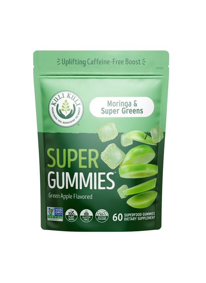 Kuli Kuli Super Energy Gummies - Energy Supplements with Moringa, Caffeine-Free Natural Energy Booster - 60 Non-GMO, Gluten-Free Moringa Gummies