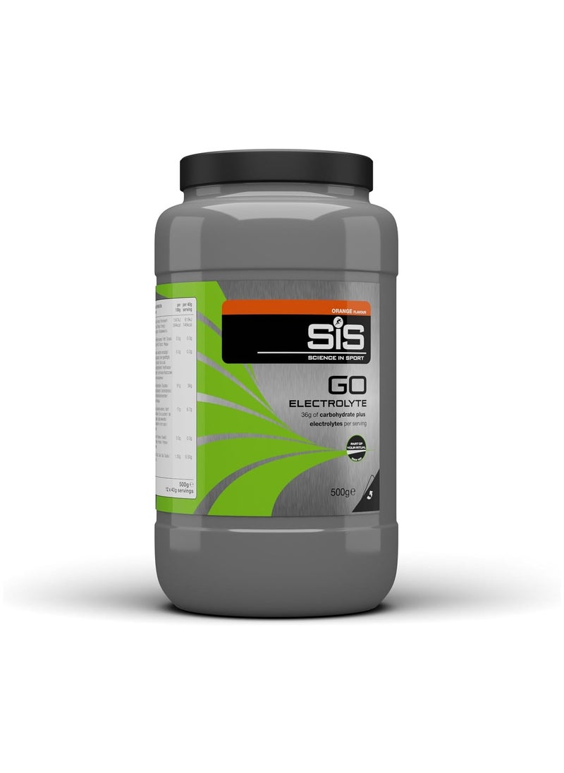 GO Electrolyte 36g of Carbohydrate per serving to support improved physical performance, 500g