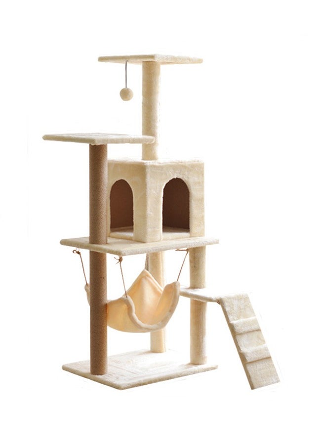 Large Cat Tree 125CM, Multi-Level Activity Cat Tower Furniture for Cat