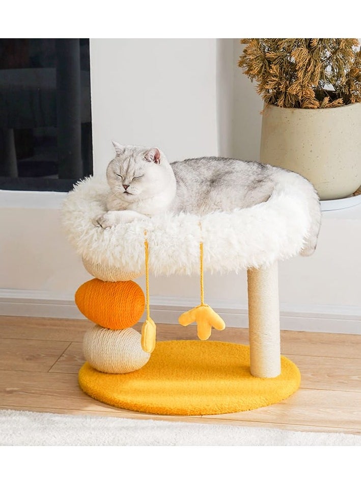 Chick Platform Cat Scratch Post Cat Nest Cat Tree All in One SIZE - 40cm x 49cm x 43cm