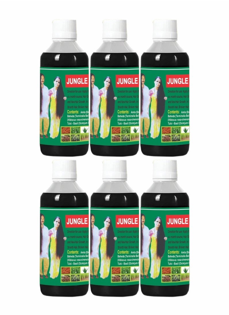 Adivasi Ayurvedic Hair Oil – Traditional Herbal Blend (500ml) Pack Of 6