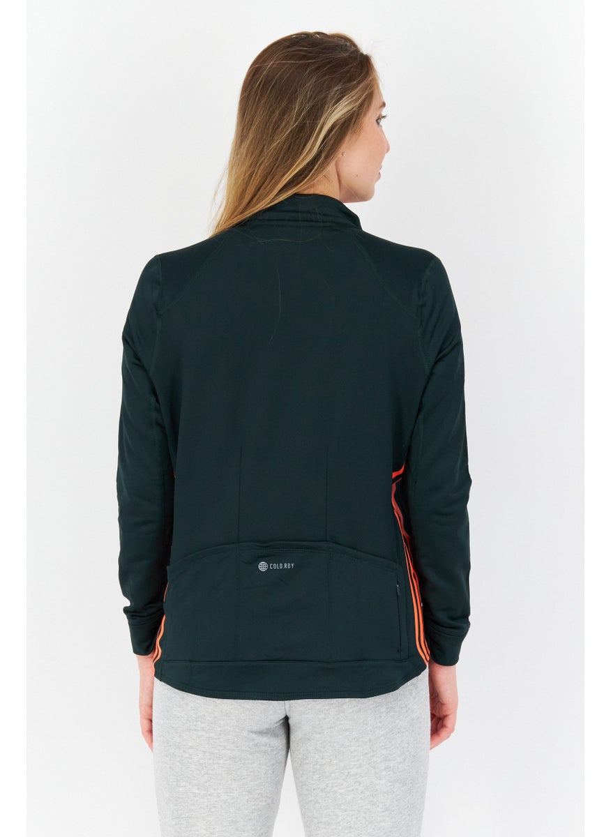 Women Sportswear Fit Cycling Sweatshirt, Green