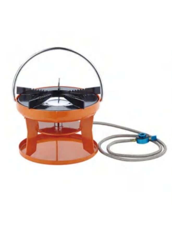 Portable Outdoor Single Burner Portable Flame Cast Iron with Storage Bag