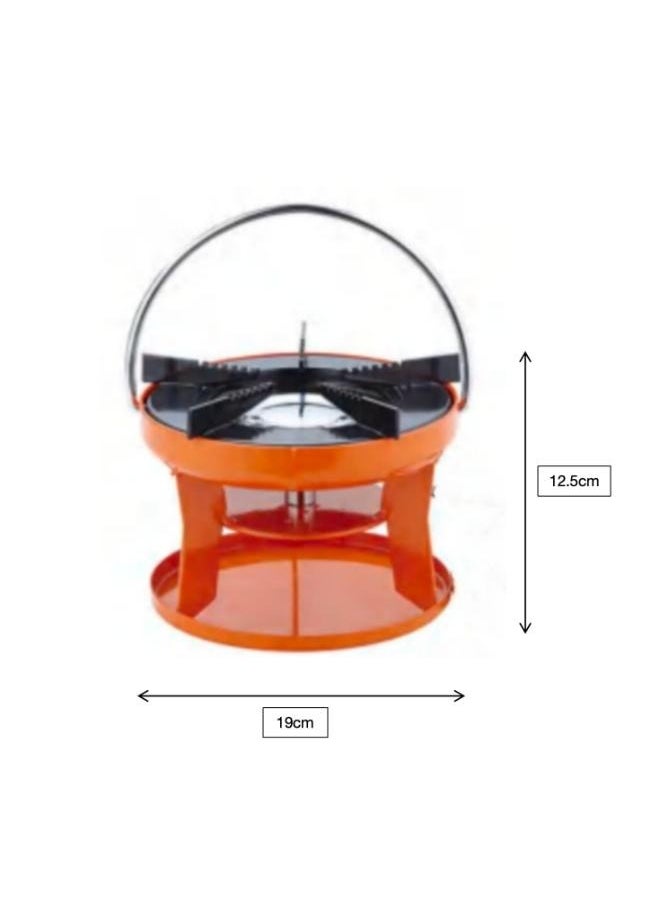 Portable Outdoor Single Burner Portable Flame Cast Iron with Storage Bag