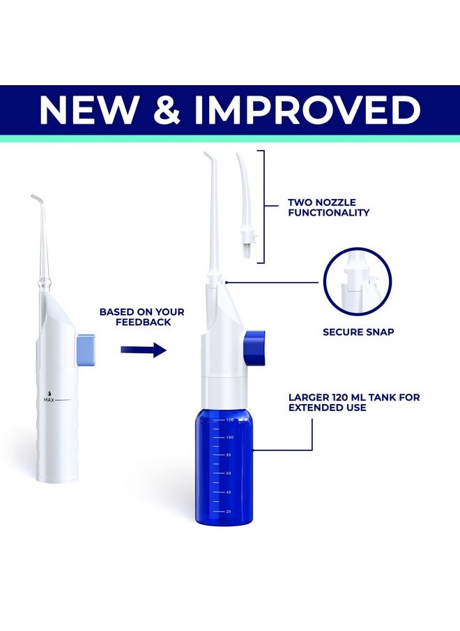 ORAVIX Dental Water Flosser Tonsil Stone Remover, Oral Irrigator Water Flosser, Gentle Water Flosser for Sensitive Teeth and Gums, Kids Water Flosser, Manual Water Flosser No Electricity or Batteries