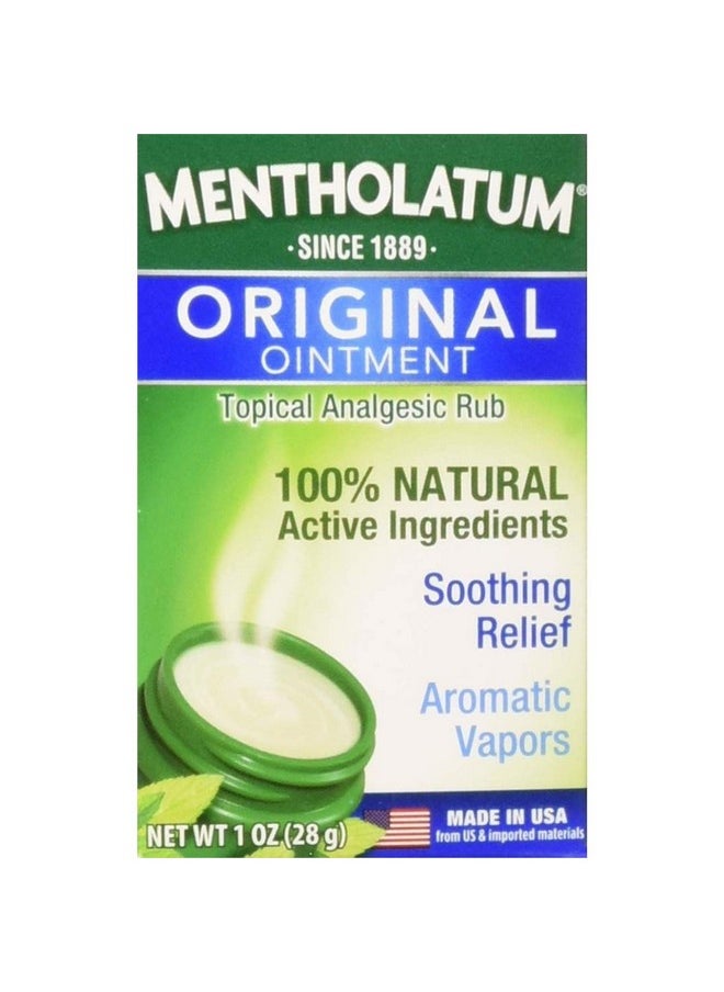 Mentholatum Original Ointment Soothing Relief, Aromatic Vapors - 1 oz (Pack of 4)