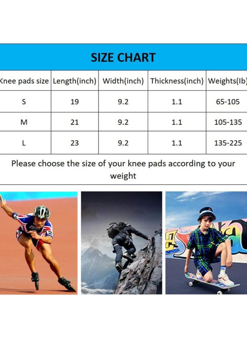 Adjustable Knee Protectors Pads for Men & Women - Cushioned Collision Avoidance for Volleyball, Dance & Sports (Black)
