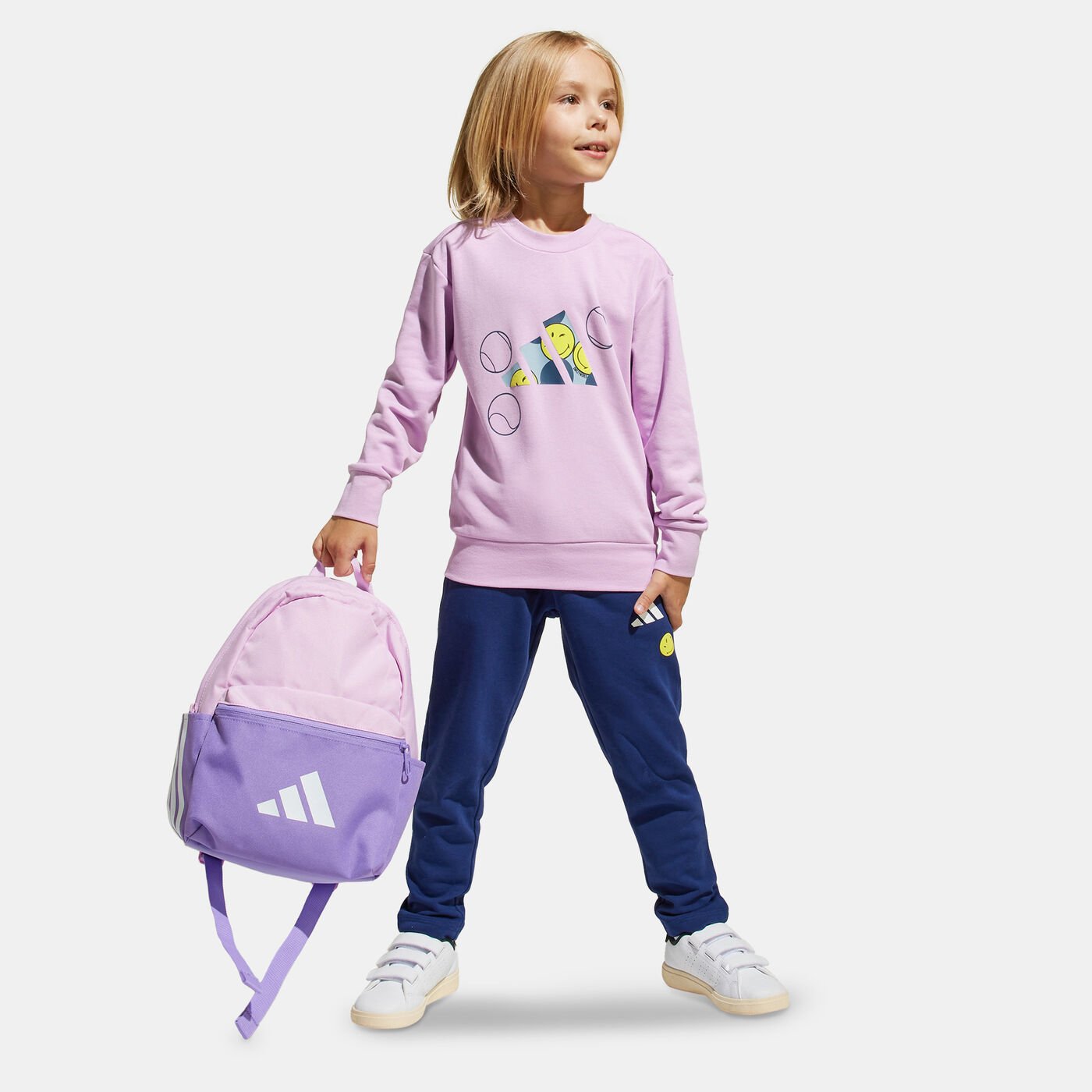 Kids' x Smileyworld Sweatshirt and Sweatpants Set