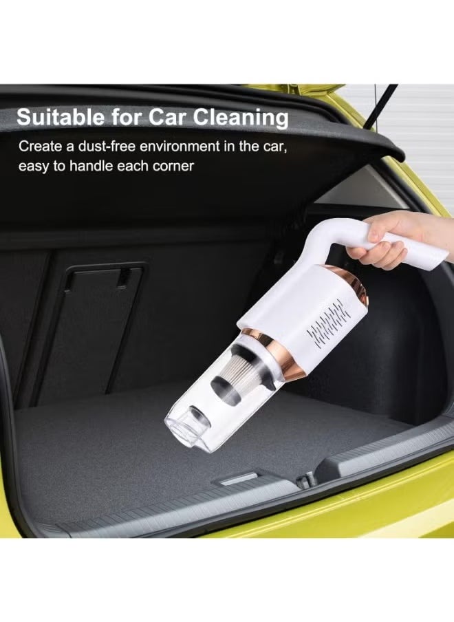 Cordless Hand Vac, Quick Clean Cordless Design, Rechargeable Handheld Vacuum, Large Dustbowl, Wall Mountable, Bagless, Lightweight Wireless Vacuum Cleaner for Home & Car