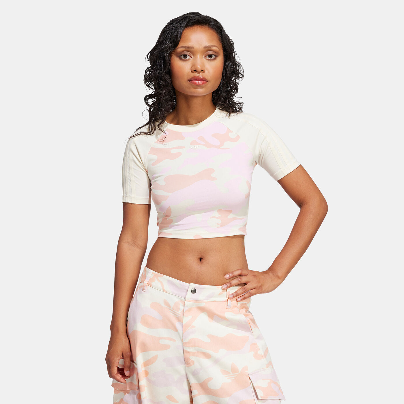 Women's Camo Allover Print Crop Top