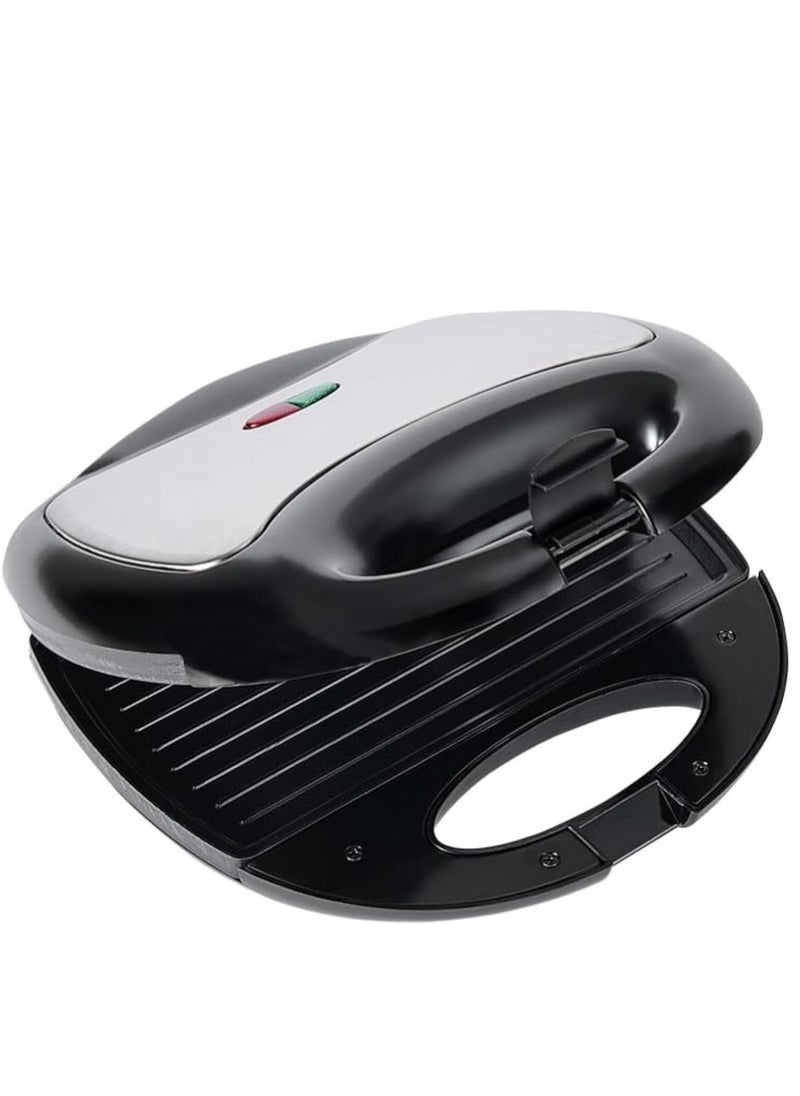 Sandwich Maker 3 In 1, Waffle, Panini Toaster, Tabletop Toaster, Waffle, Meat, Black, 750W