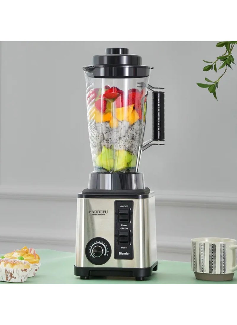 6 in 1 kitchen appliances commercial mixer smoothie juicer food processor BARDEFU heavy duty blender.