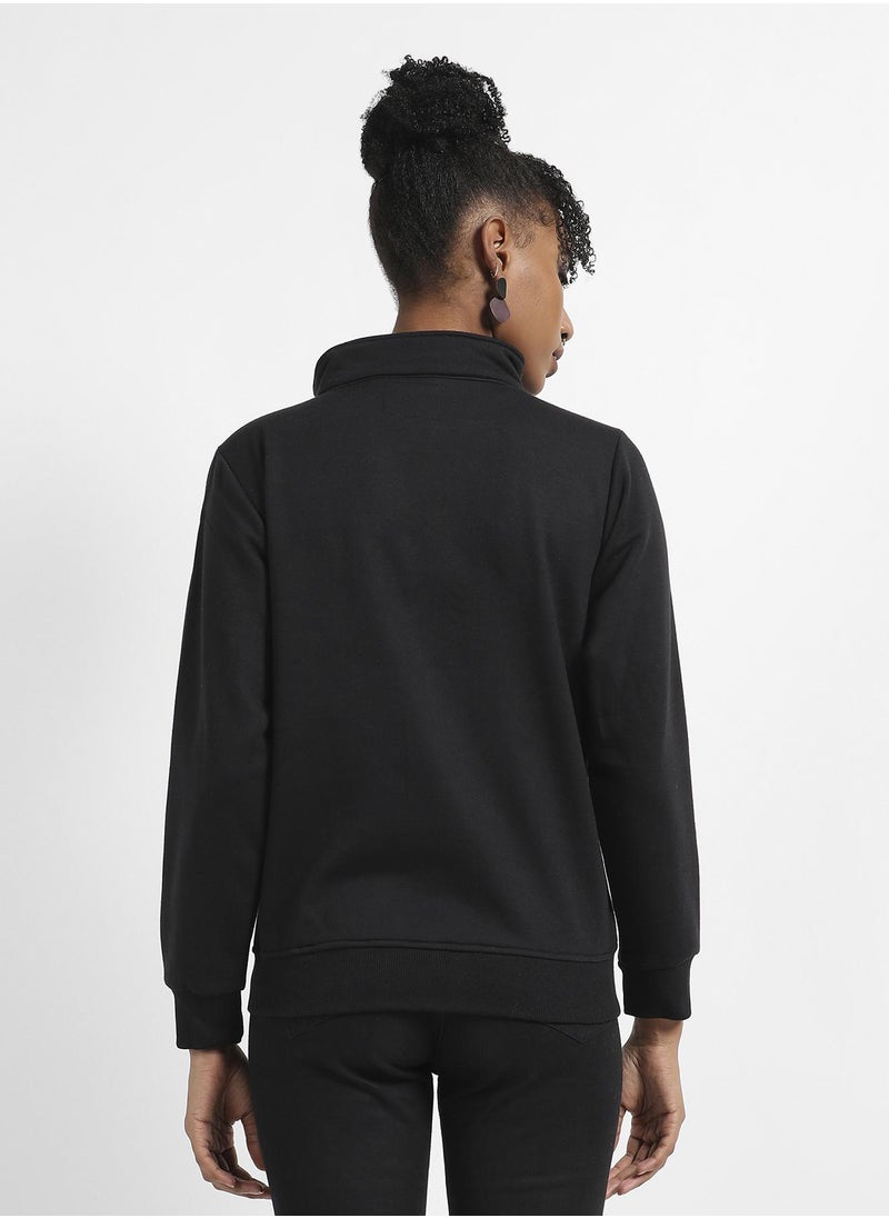 Zip-Front Jacket With Quilted Details