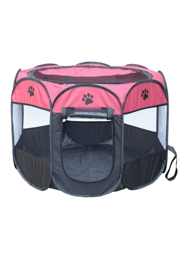 Octagonal Tent Outdoor Bed Pink/Black 91 x 58centimeter