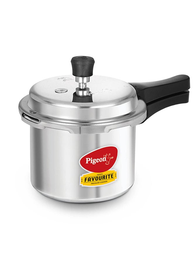 3Liters Pigeon by Stovekraft Favourite Outer Lid Non Induction Aluminium Pressure Cooker, 3 Litres, Silver Silver