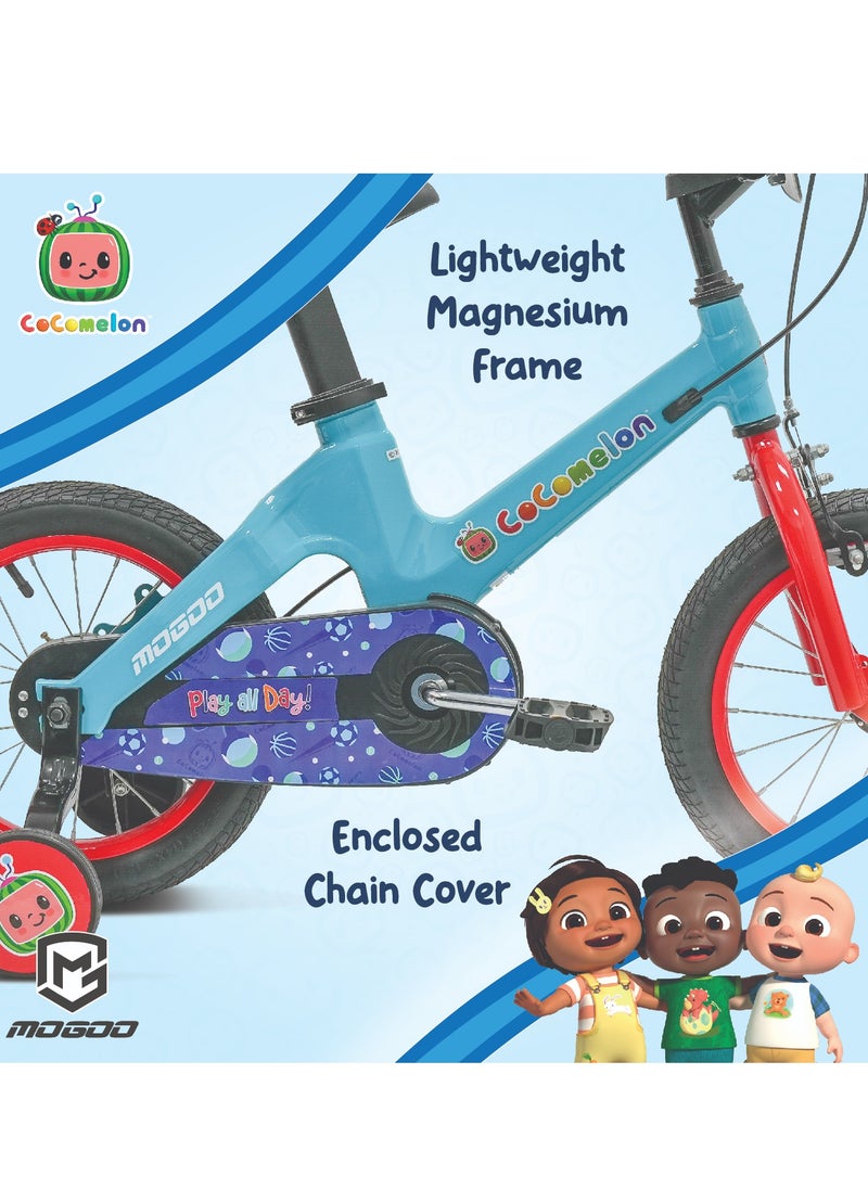 Mogoo - Cocomelon Play Kids Magnesium Bike - 12 Inch - Blue