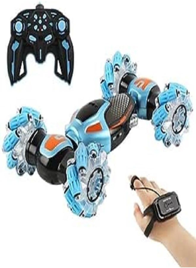 RC Car Remote Control Car for Kids Adults, 4WD Gesture Sensor Remote Control Crawler,2.4 GHz Transform RC Stunt Car with Light Music,Hand Controlled RC Car for Boys Girls Gifts