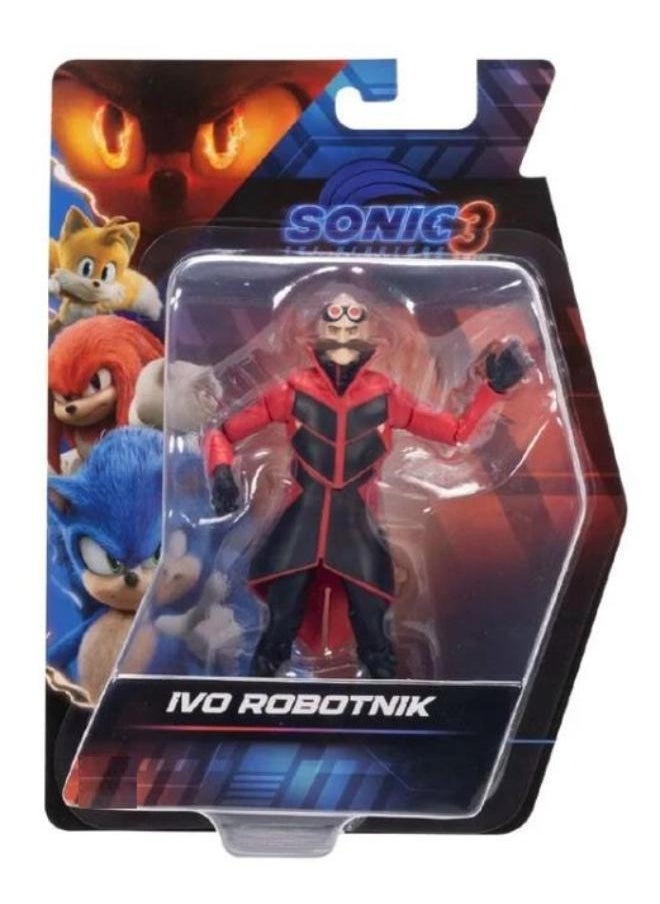 Sonic The Hedgehog 3 Movie Figure 10CM - 1 Piece Only, Assorted/Character May Vary