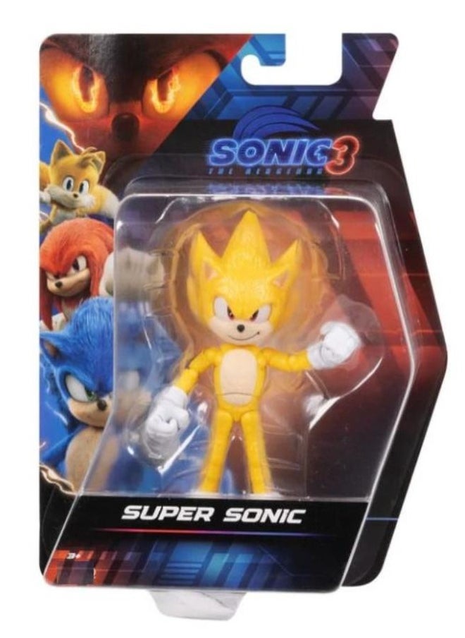 Sonic The Hedgehog 3 Movie Figure 10CM - 1 Piece Only, Assorted/Character May Vary