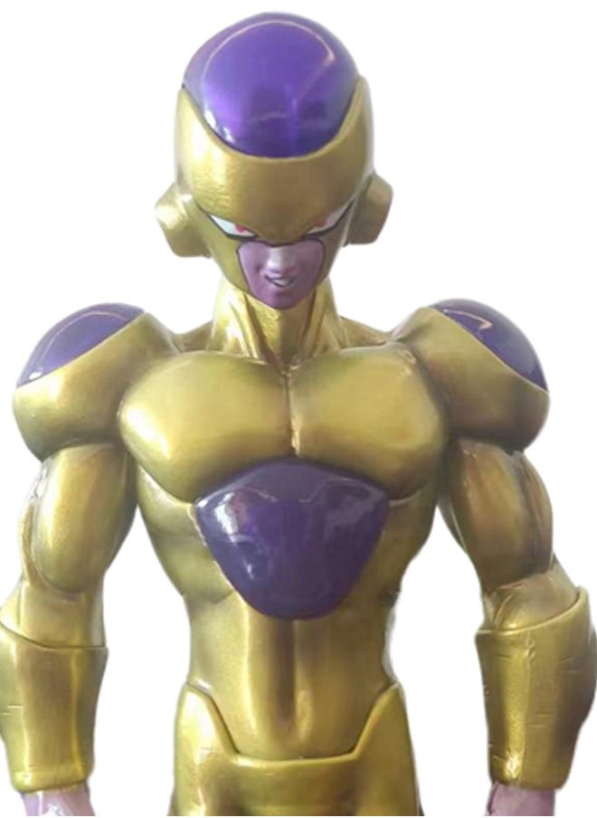 Dragon Ball Black Gold Frieza Action Figure Decorative Resin Sculpture Home Decor Statue, Art Figurine Home Ornament Decoration for Office, Living Room, Bedroom, Book Shelf, TV Cabinet, Desktop