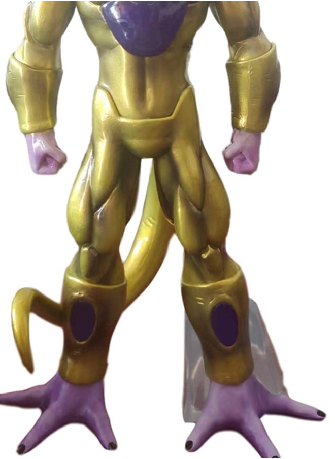 Dragon Ball Black Gold Frieza Action Figure Decorative Resin Sculpture Home Decor Statue, Art Figurine Home Ornament Decoration for Office, Living Room, Bedroom, Book Shelf, TV Cabinet, Desktop