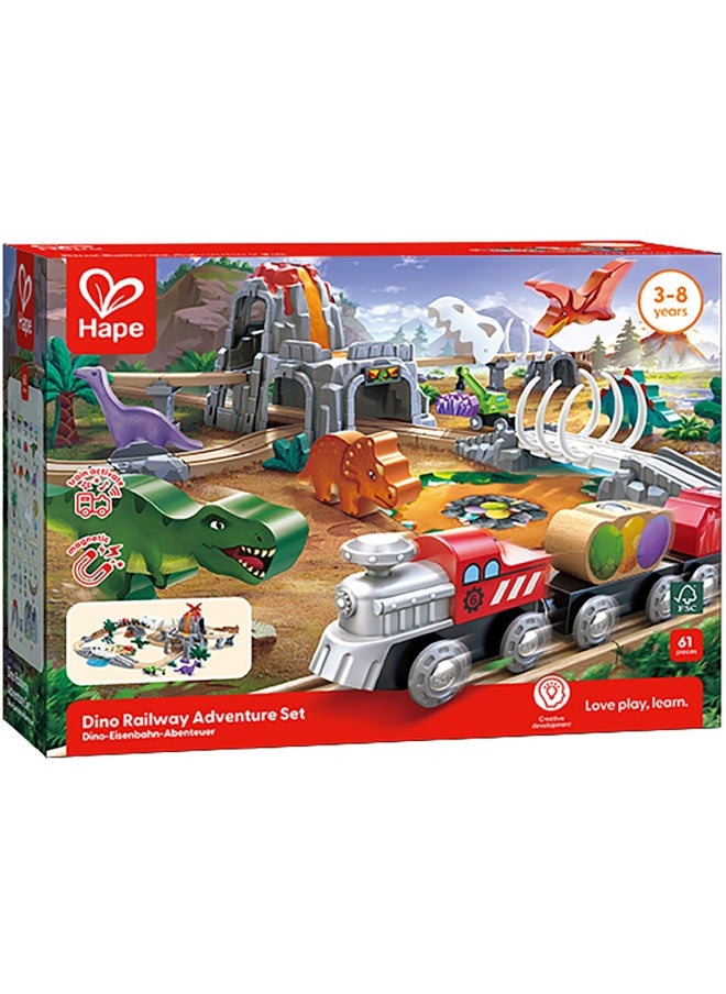 Hape Dino Railway Adventure Set (61 Pieces)