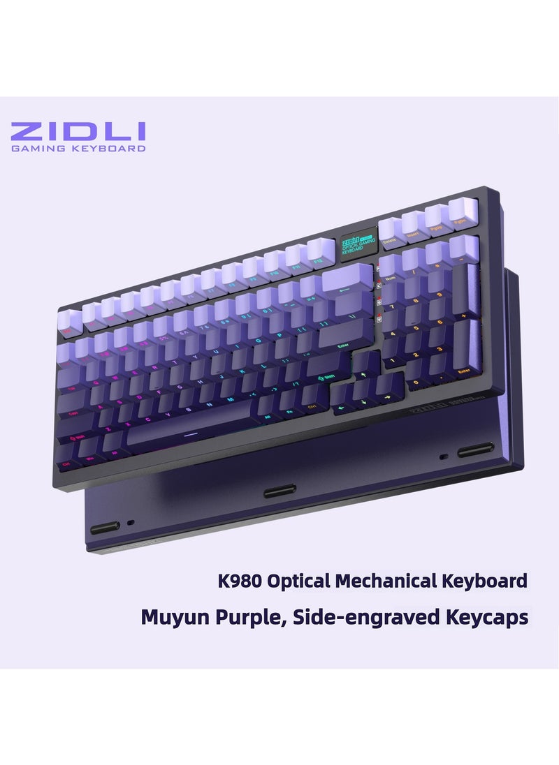 K980 Wired Mechanical Keyboard with Optical Switches | IP68 Waterproof | Full Key Hot-Swap | Side-Engraved Keycaps