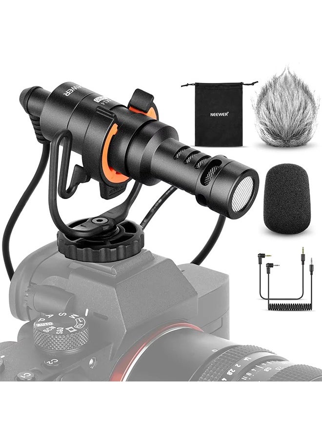 NEEWER CM14PRO Mini On Camera Microphone Kit Unidirectional Sound Capture Wide Compatibility