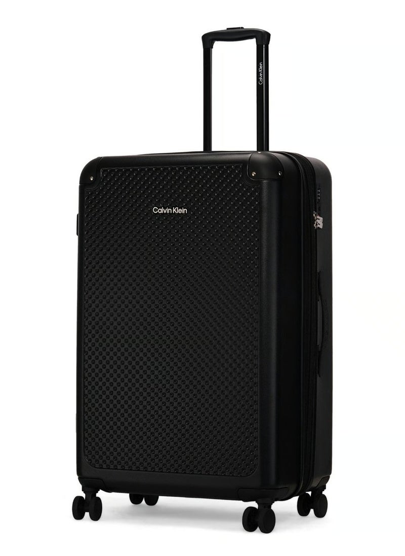 V2 CHECK IN Hardside Spinner Luggage On Wheels, Ultra Lightweight ABS, 4 Double Wheels Color BLACK