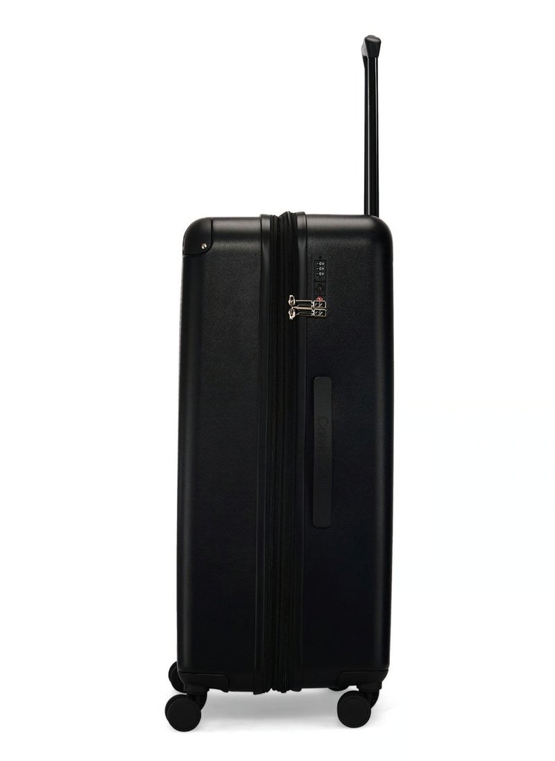 V2 CHECK IN Hardside Spinner Luggage On Wheels, Ultra Lightweight ABS, 4 Double Wheels Color BLACK