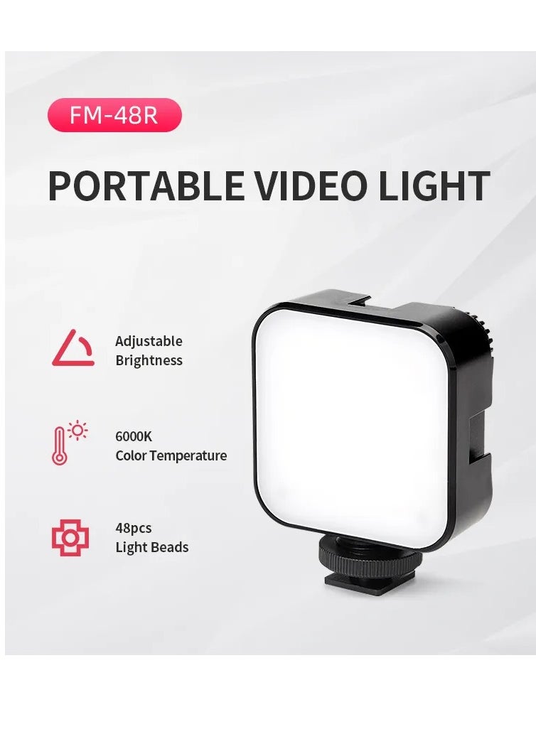 Jmary FM-48 Mini Portable Video Fill Light Black