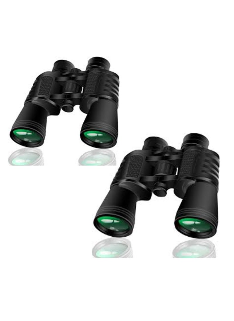 Pack Of 2 Adult Binoculars High Power 20x50 Binoculars Designed with 20x Magnification (20x50)