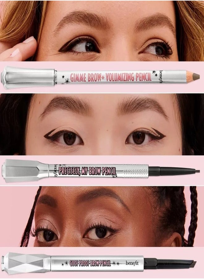 Benefit Cosmetics Mini Precisely, My Brow Pencil - Waterproof Eyebrow Definer 03 Warm Light Brown: Ultra-Fine, Smudge-Proof Brow Pencil for Natural, Hair-Like Definition