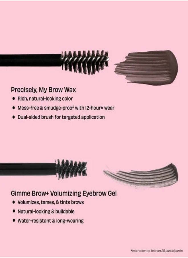 Benefit Gimme Brow+ Volumizing Fiber Gel 3g - Cool Grey: Tinted, Buildable Brow Gel for Natural-Looking Volume and Definition