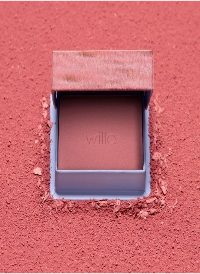 Benefit Wanderful World Silky-Soft Powder Blush - Willa 6g: Buildable, Long-Lasting Flush with a Smooth, Silky Finish for Radiant, Natural-Looking Cheeks