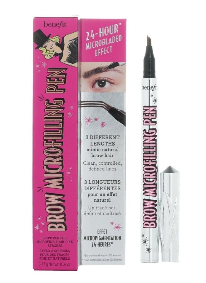 Benefit Brow Microfilling Pen 0.77g/0.02oz - #5 Deep Brown: Precision Pen for Natural-Looking, Hair-Like Strokes and Long-Lasting Definition