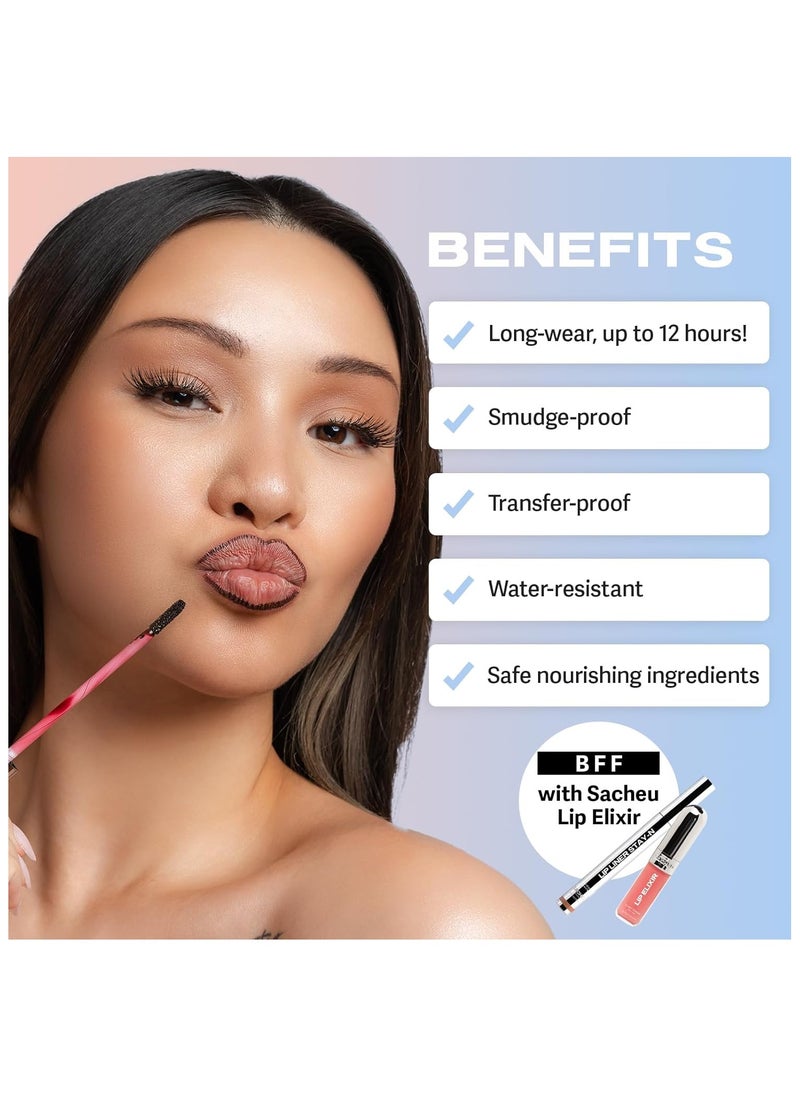 Lip Liner Stay-N - Peel Off Lip Liner Tattoo, Peel Off Lip Stain, Long Lasting Lip Stain Peel Off, p-INKED