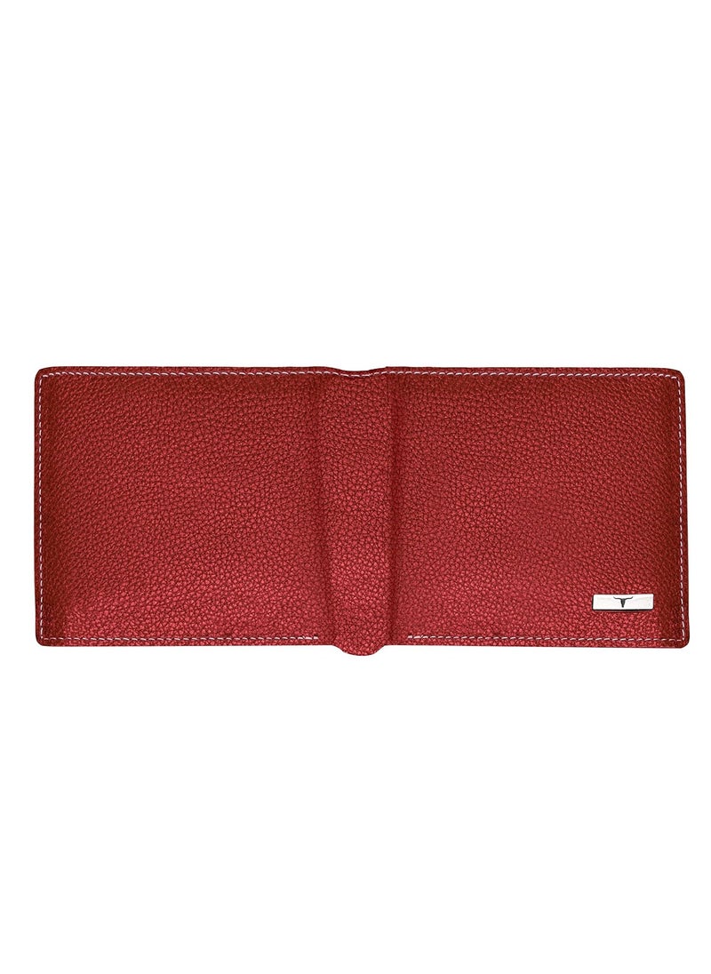 URBAN FOREST Kyle Red/Pink Leather Wallet for Men