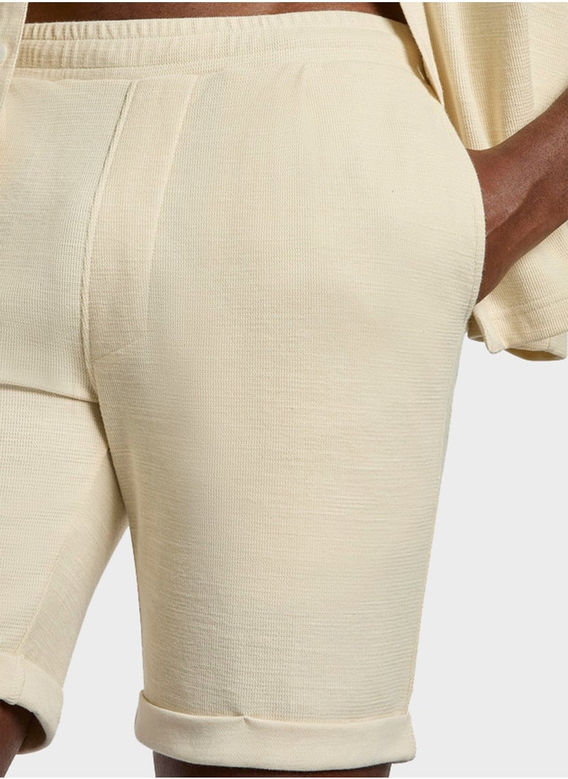 Men's Beige Cotton Shorts for Effortless Style & Comfort – Perfect for Everyday Casual Wear