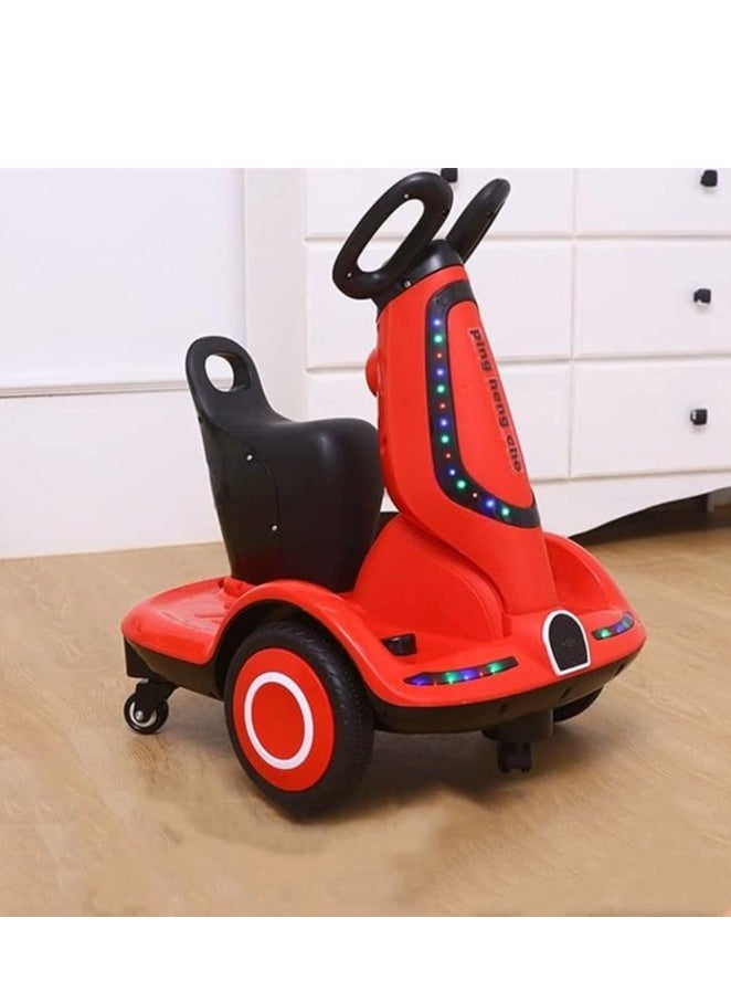 Electric Four with Wheel Kids Car,Bubble FunctionAnd 360 Degree Rotation,Cool LED Lights,Seat Belt | Safe & Comfortable