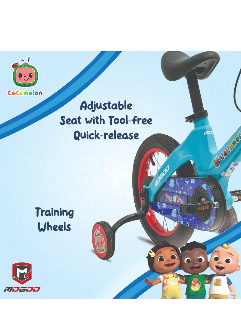 Mogoo - Cocomelon Play Kids Magnesium Bike - 14 Inch - Blue