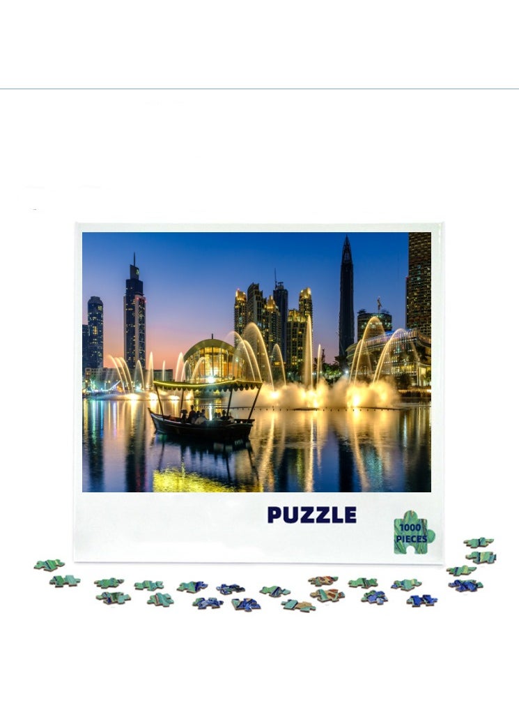 1000-Piece Scenic Puzzle for Home Decor and Leisure Activities