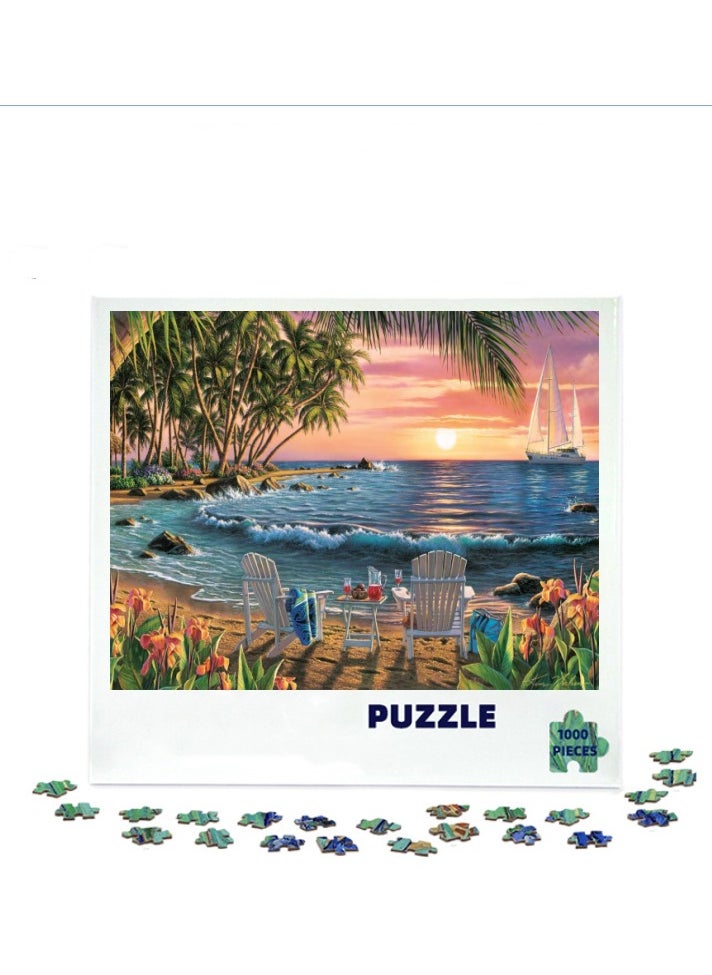 1000-Piece Scenic Jigsaw Puzzle - Relaxing Home Decor Game