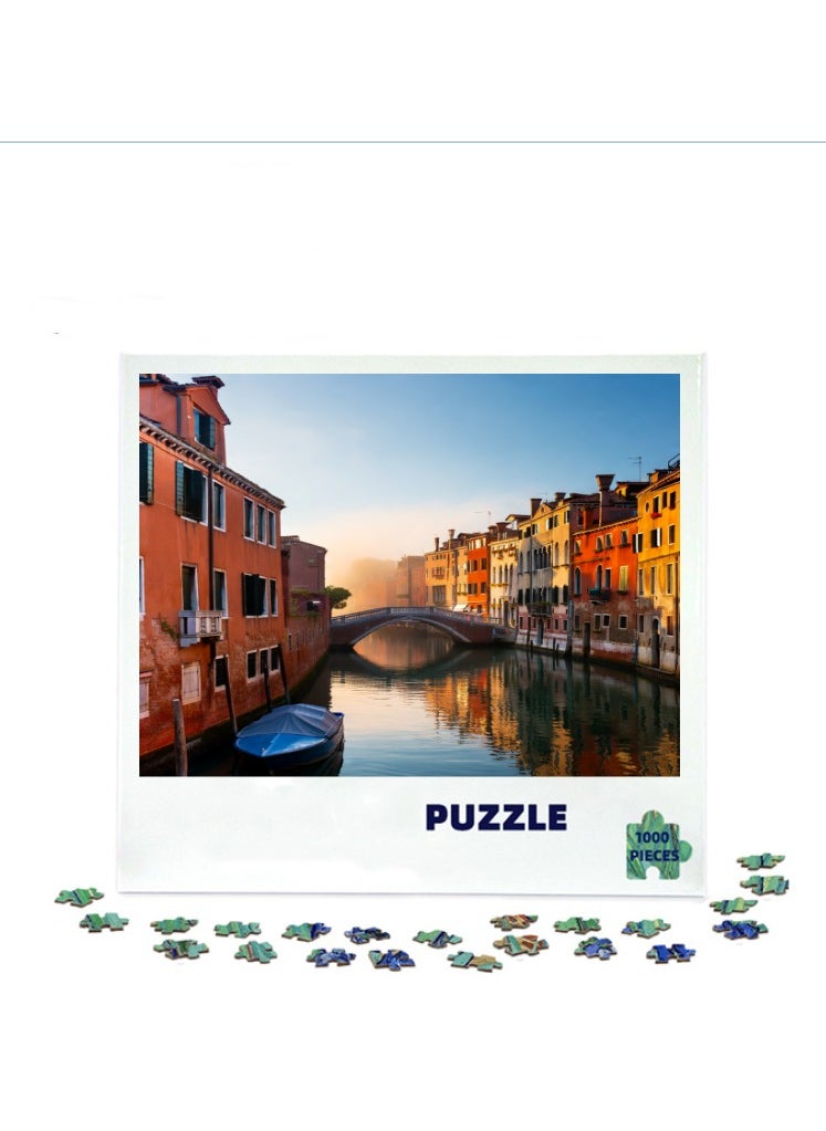 1000-Piece Scenic Puzzle for Home Decoration and Leisure Activities