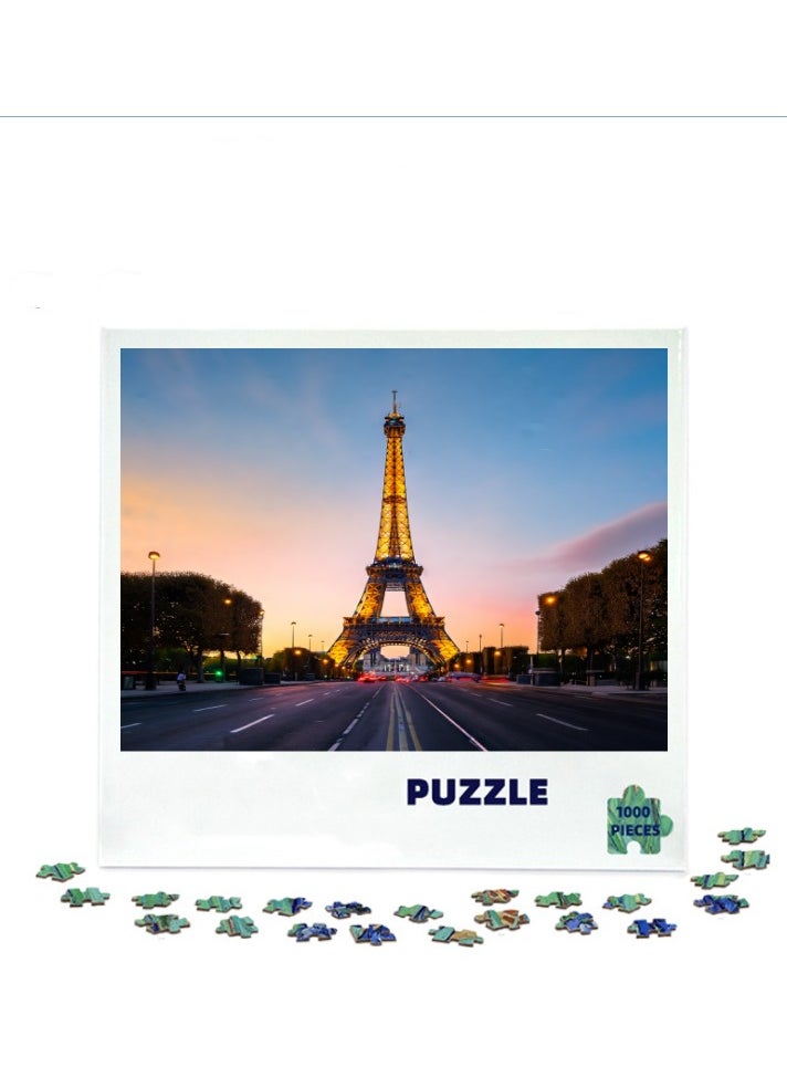 1000-Piece Scenic Jigsaw Puzzle for Home Decor and Leisure Activities