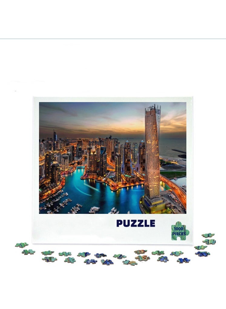 1000-Piece Scenic Jigsaw Puzzle for Home Decor and Leisure