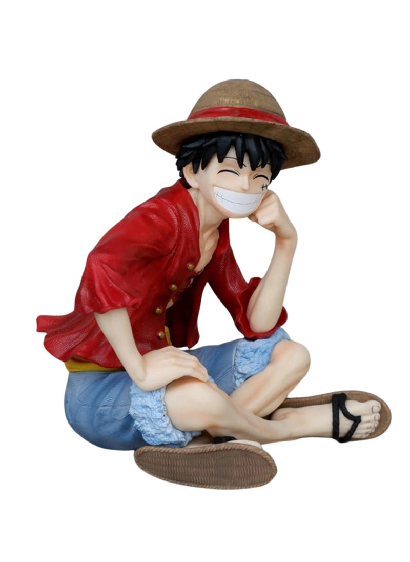 Straw Hat Luffy PVC Action Figure - High Quality One Piece Collectible Statue - Premium PVC Figure - Limited Edition Luffy Figure for Fans & Collectors